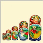 Babushka Matryoshka "Turnip" 5 figure