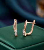 Boucles d'oreilles or russe