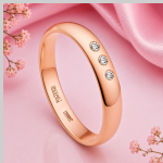 Trauring mit Diamant Gold 585