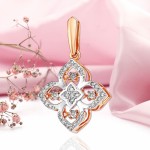 Diamentowy wisiorek ruchomy