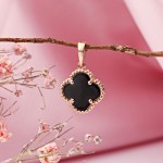 Remorque d'or 585 Red Gold avec onyx 10 mm