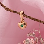 Přívěsek srdce zlatá zirkonie
