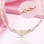 Gold Collier Russian Gold 585 Bicolor