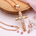 Колье с крестиком из золота 585