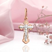 Russisches Gold in Deutschland kaufen Sie ein Kreuz mit Kruzifix