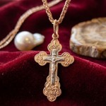 Orthodoxes Kreuz 585 Gold mit Kruzifix