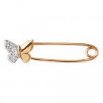 Zlatni broš s iglom 585 cirkonija