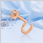 Piercing nez or rouge 585