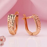 Kolczyki z czerwonego złota próby 585