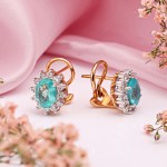 Brincos de ouro SOKOLOV com diamantes