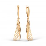 Függő arany fülbevaló 585