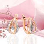 Arracades de diamants ballant