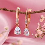 SOKOLOV arany fülbevaló topáz gyémánt