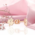 Złote kolczyki wkrętki próby 585