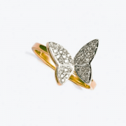 Zlatý prsteň s diamantmi