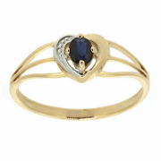 Золотое кольцо с сапфиром