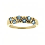 Золотое кольцо с топазами