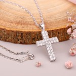 Silverhalsband med tvärhänge