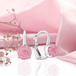 Brincos de prata 925º Buy Rose Quartz na Alemanha