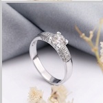 Silver ring 925 silver Swarovski® zirconia SOKOLOV