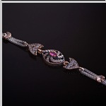 Pulsera con plata rubí