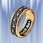 Protective ring Obereg made of gold-plated silver 925