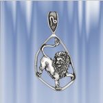 Segno zodiacale d'argento "Leone"