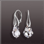 Серьги с кристаллами Swarovski®. Серебро