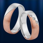 Poročni prstan. Dvobarvna