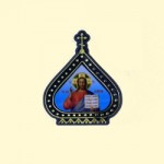 Russisk ikon for vogn Iisus-Pantocrator