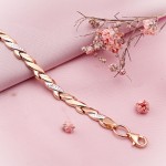Bracelet d'or dames russe or 585 ° bicolor