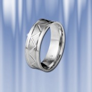 Обручальное кольцо, серебро 925 пробы