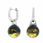 Buy silver earrings 925º with amber in Germany