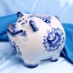 Gschel porcelain money box "Pig"