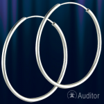 Серьги «Креоли» из серебра 925°.