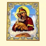 Icono ruso Pochaevskaya Madre de Dios