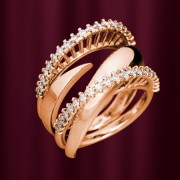 Gianni Lazzaro Jewellery кольцо из розового золота с бриллиантами