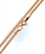 Rombo dvostruka ogrlica od ružičastog zlata