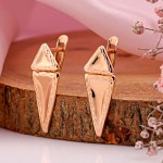 Earrings red gold 585