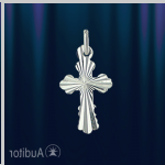 Pendentif croix argent russe