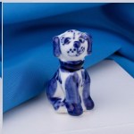 Porcelánový pes Gzhel
