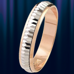 Ruské zlaté snubní prsteny