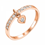 Goldener Ring mit Diamanten