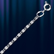 Русское серебряное ожерелье улитка