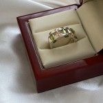 Сребърен пръстен с цирконий "Оранжерия"