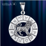 Ciondolo Argento "Leone" Zodiaco