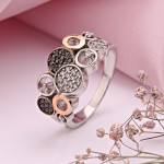 Купить в Германии серебряное кольцо Фианит