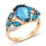 Даменринг Голдринг мит Топас 585