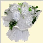 Decorat buchet de nunta "Alb".