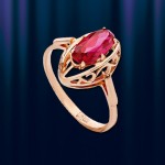 Ring with ruby